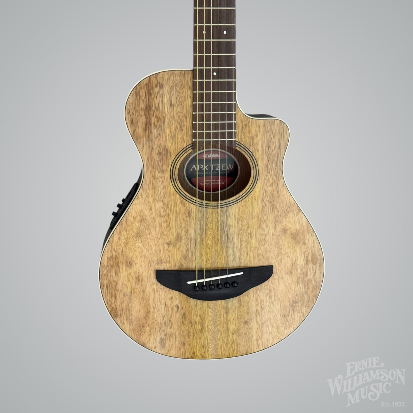 Yamaha 3/4-scale acoustic-electric guitar with gig bag, Natural